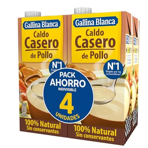 8X caldo pollo Gallina blanca