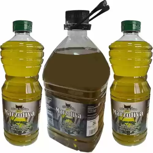 3 botellas de Aceite Marzoliva suave de aceite de Orujo de Oliva (total 5 litros)