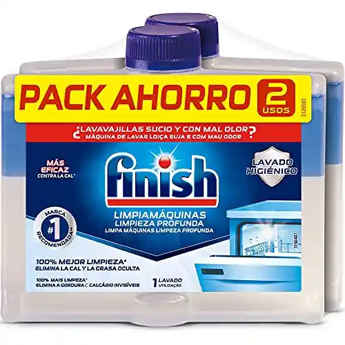 4x250ml Finish Limpiamáquinas elimina cal y mal olor (2ª unidad al -70%)