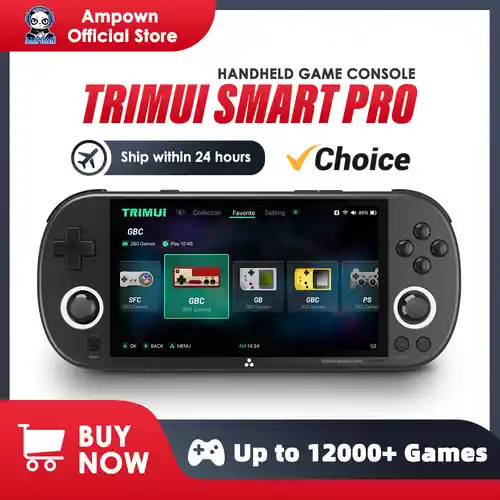 Consola portátil retro Trimui Smart Pro + de 64GB con 26 emuladores