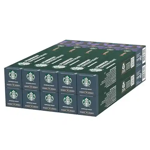 Pack 100 cápsulas STARBUCKS Espresso Roast de Nespresso - a 0,28€ el café