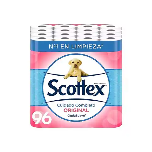 Scottex Orginal Papel Higiénico 96 rollos - a 0,18€ el rollo
