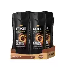 Pack 4x Gel de Ducha y Champú Axe Dark Temptation 400ml